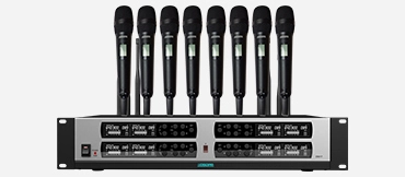 8 Channels True Diversity Microphone Receiver (8 Handhold Mic)