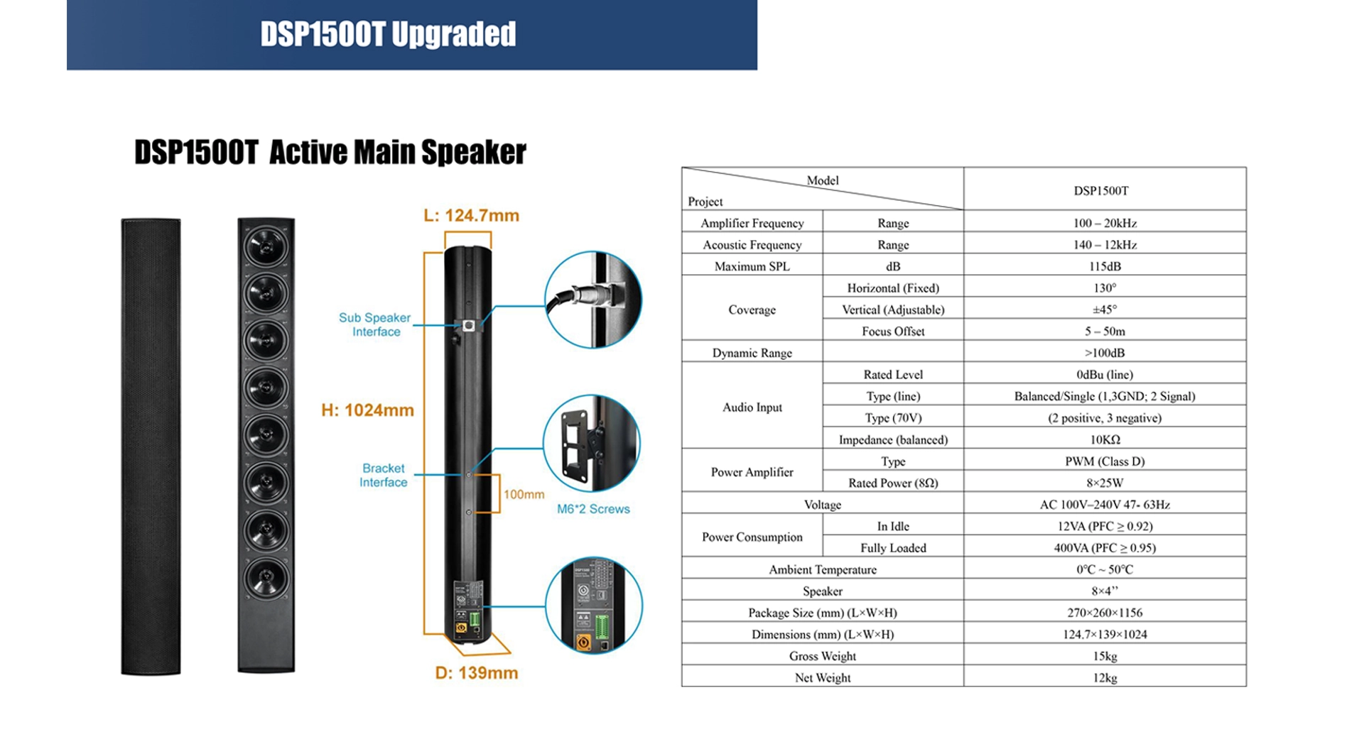 8x25W Array Digitally Steerable Speakers