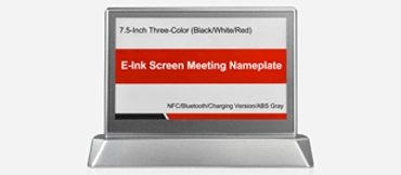 Dual-Sided Three-Color E-Ink Screen Meeting Nameplate