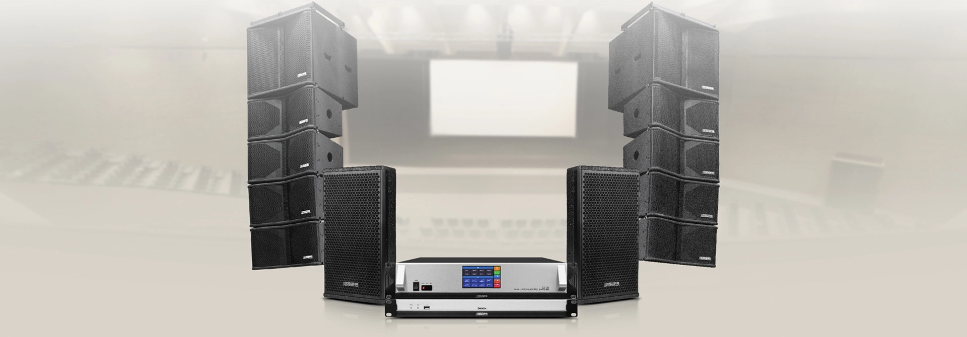 Professional Sound System Solutions for Auditoriums LA1420+LA1420S