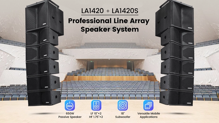 Professional Sound System Solutions for Auditoriums LA1420+LA1420S