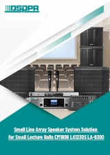 Small Line Array Speaker System Solution for Small Lecture Halls CM1608 LA1230S LA-6300